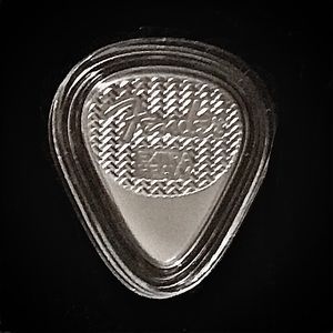 SOLD SOLD SOLD Silver Fender Guitar Pick